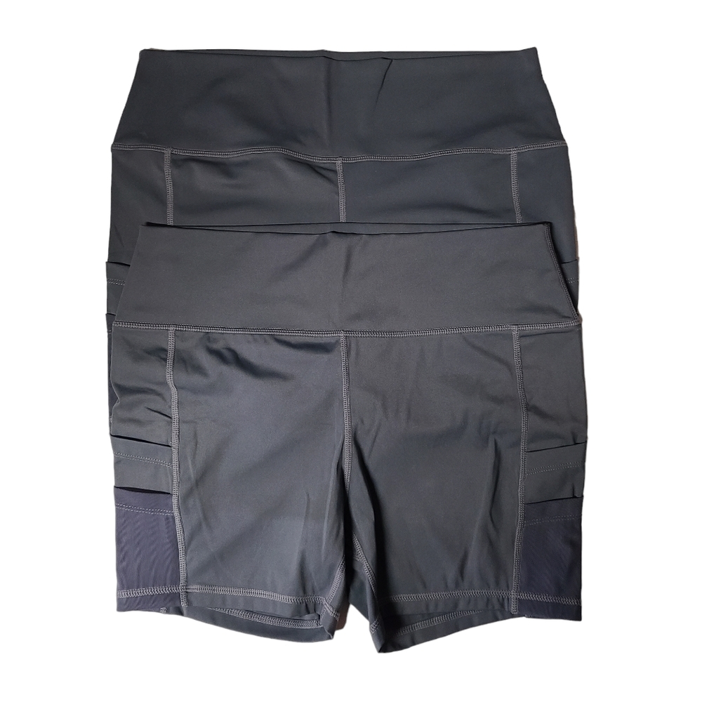NWOT Set of 2 Seamaid Compression Shorts with Dual Pockets Women's Size 2X